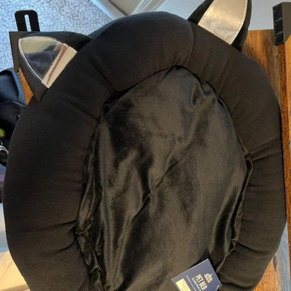 Silver Cat Ear Pet Bed
